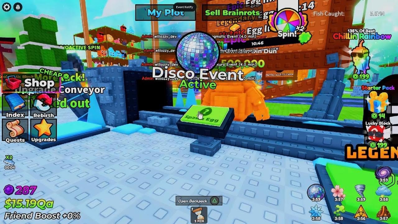 My fishing brainrots admin abuse Saturday 21st February 2026 hope u all enjoyed love yall thx for co