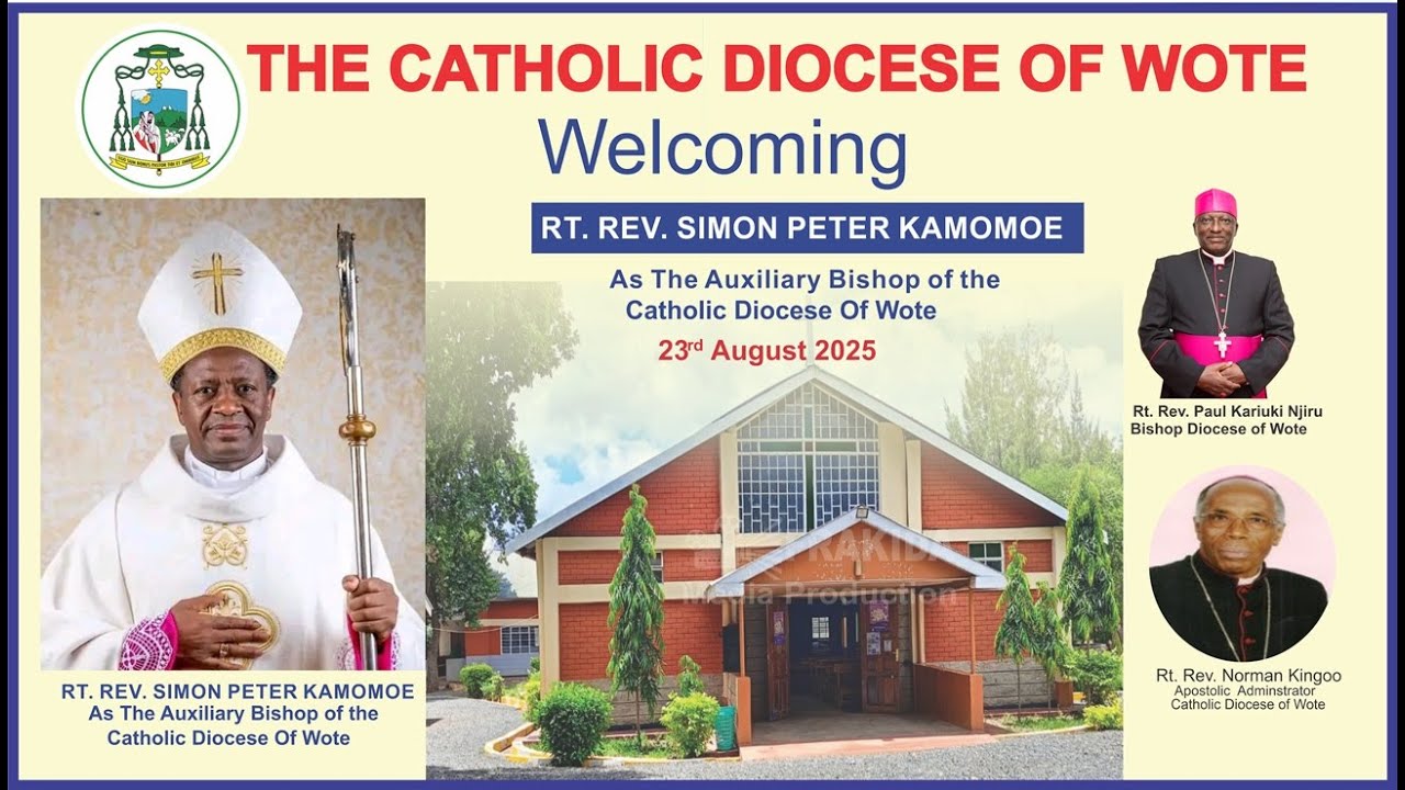 WELCOMING RT. REV. SIMON PETER KAMOMOE- CATHOLIC DIOCESE OF WOTE