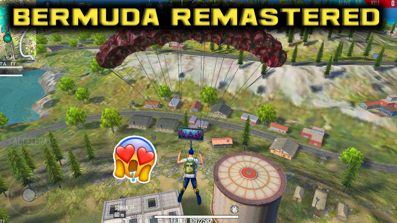 Free Fire New Map Bermuda Remastered Full Map Gameplay. Free Fire Bermuda 2.0