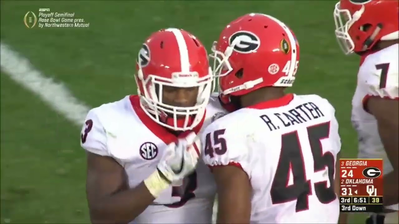 Georgia LB Roquan Smith - 2018 Rose Bowl Highlights