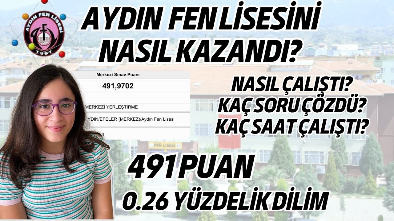 Aydın Fen Lisesini Nasıl Kazandı? 491 Puan | LGS Başarı Hikayeleri