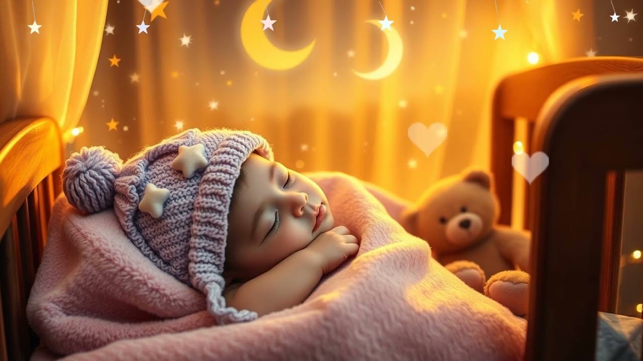 🌙 Gentle Rain Night 💫 Baby Sleep Music for Deep Rest ☔