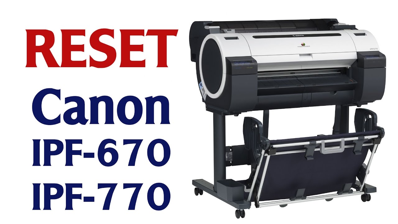Desativando Nivel da Tinta do Plotter Canon IPF-670 e IPF-770