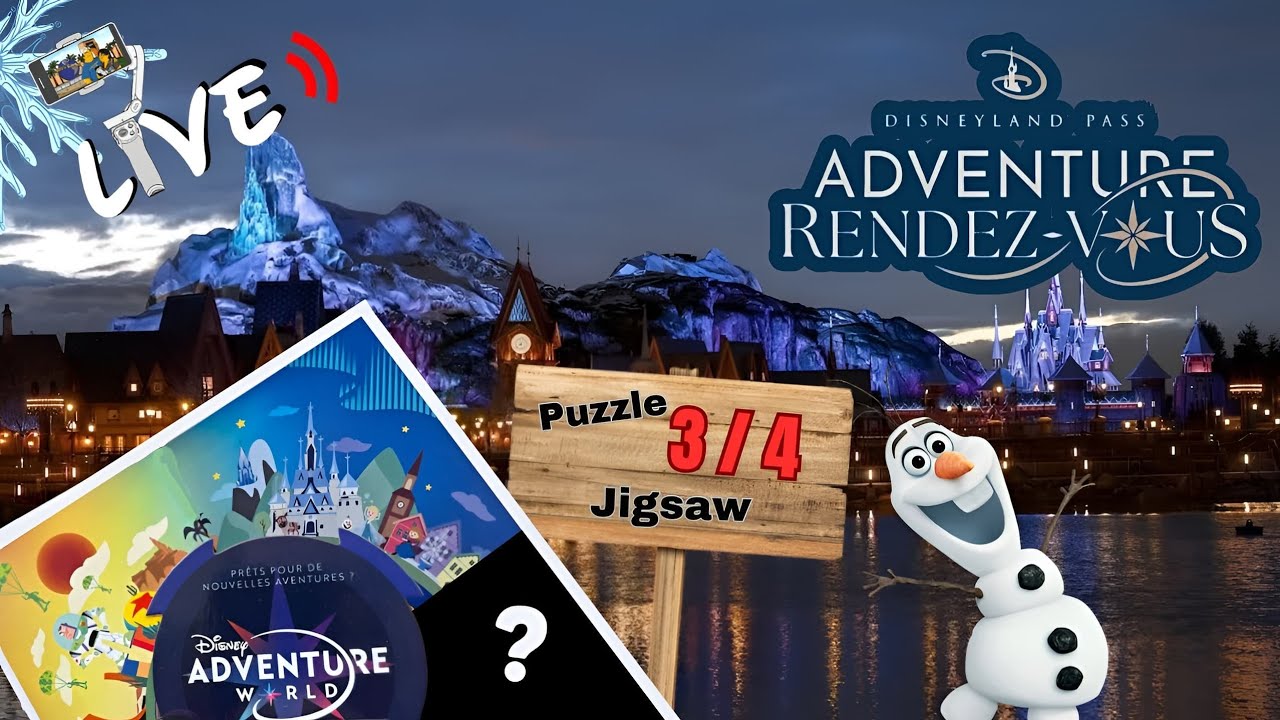 🔴[LIVE] Puzzle Disney Adventure World à DISNEYLAND PARIS 3/4