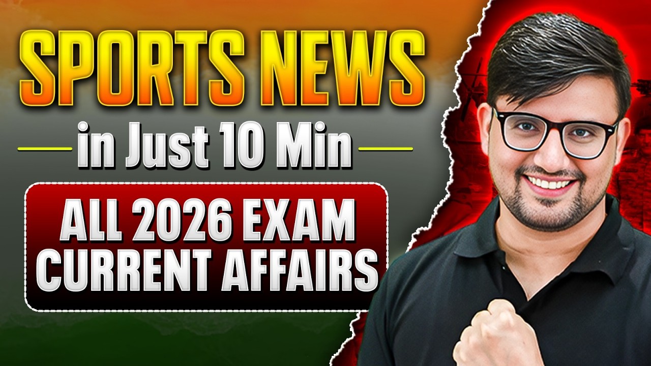 Sports News 2026 Jan to Jun | Complete Current Affairs for All Defence Exam 2026 & Govt Exams 2026