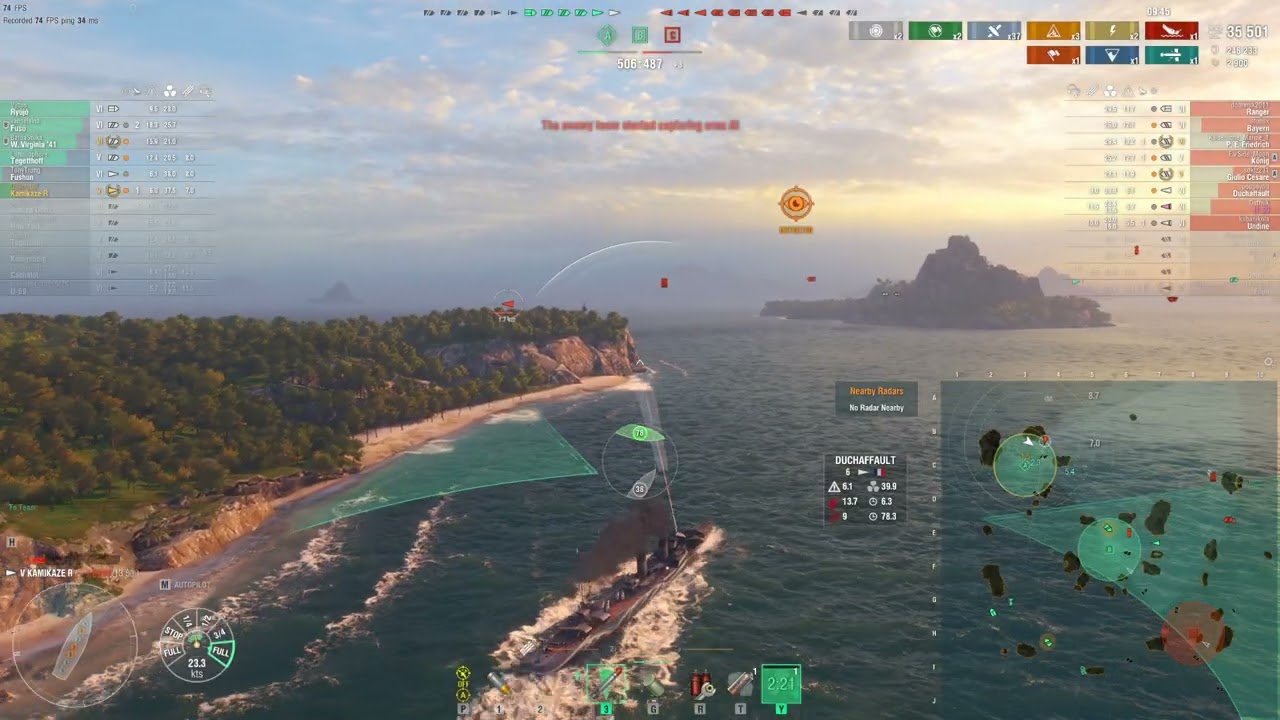 [WOWs] Kamikaze R | 78k | Difficult fight against two DDs. [REPLAY]
