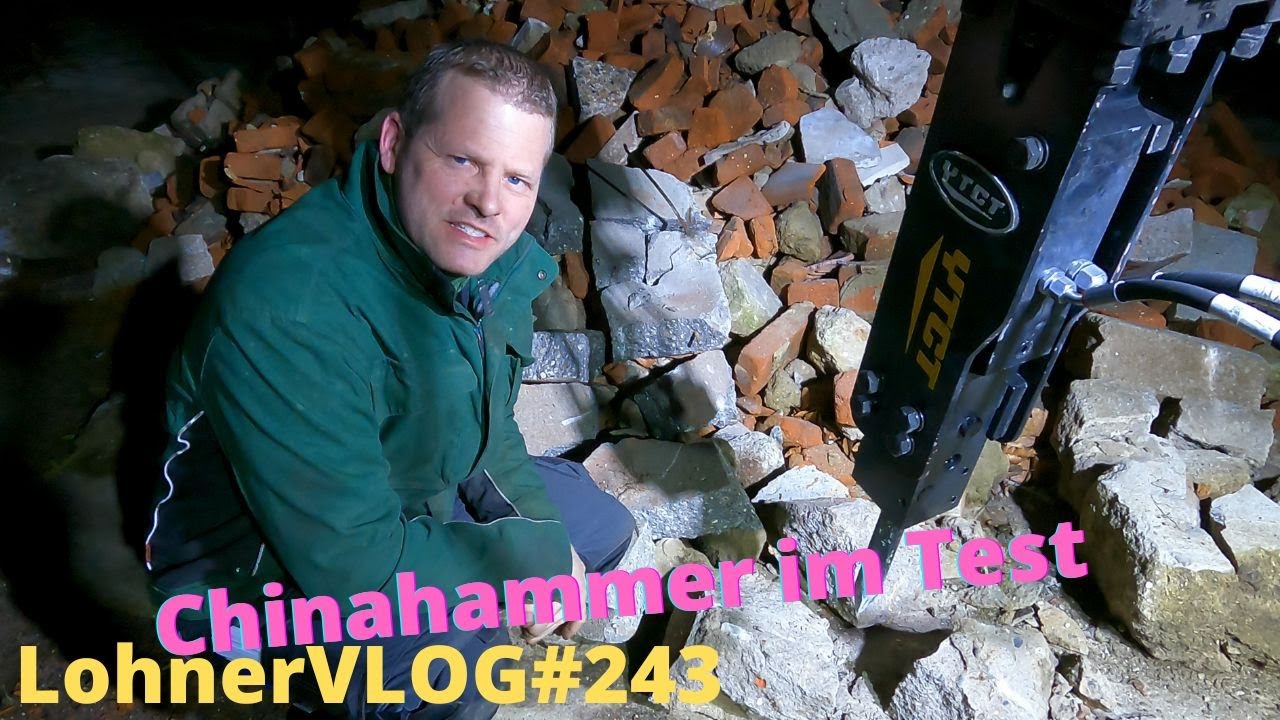 LohnerVLOG#243 Chinakracher YTCT Abbruchhammer mit Terex TC16 Minibagger I Kramer KL11 Ölwechsel