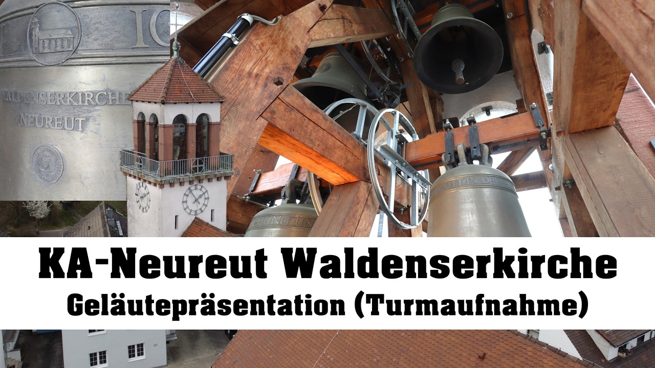 KARLSRUHE (D)-Neureut, die Glocken der Waldenserkirche