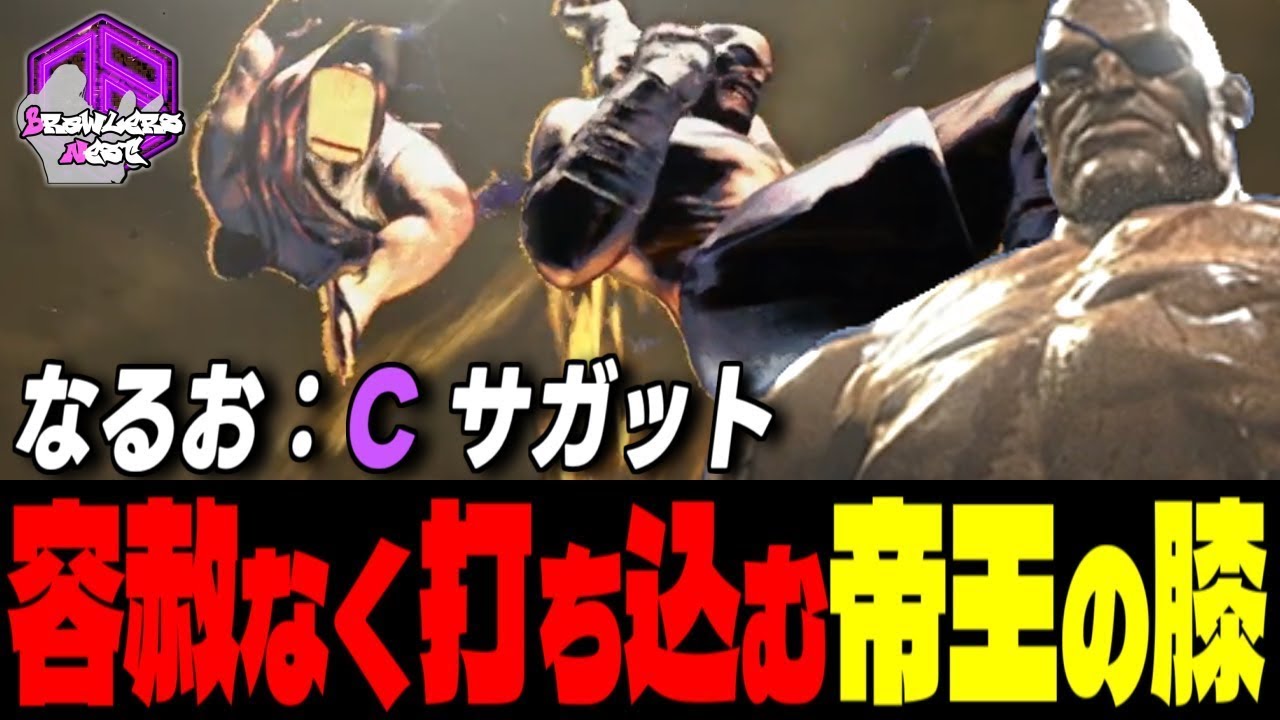 【なるお】覚悟しろッ！ 容赦なく打ち込む帝王の拳｜なるお (サガット) vs サガット , リュウ , E.本田 【スト6 / SF6】