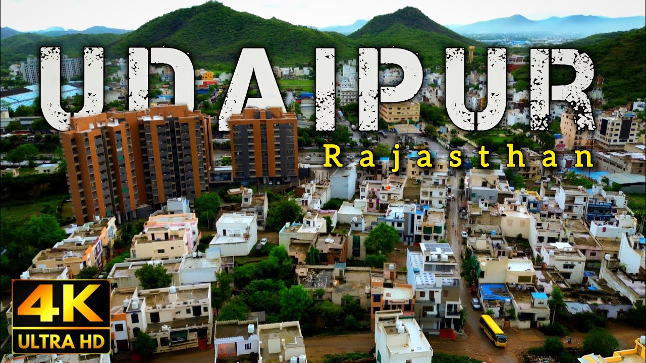 Aerial View of Udaipur City After Rain | 4K Cinematic Drone Video