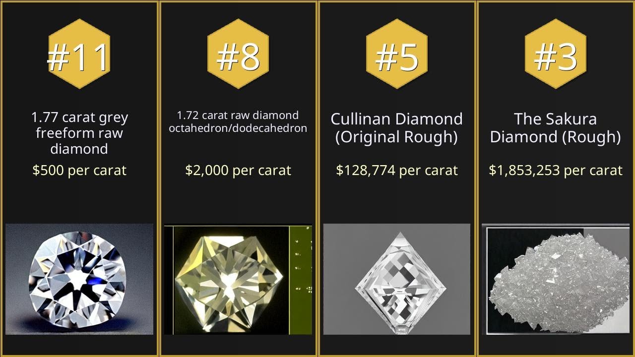 【Top 10】Most expensive raw diamonds by price per carat【Searched in 2025】