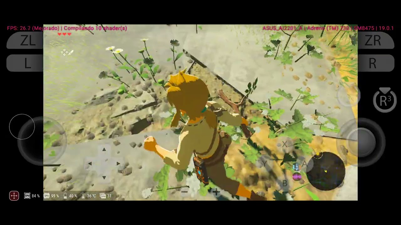 Zelda Botw en Emulador Eden Snapdragon 8 gen 1 