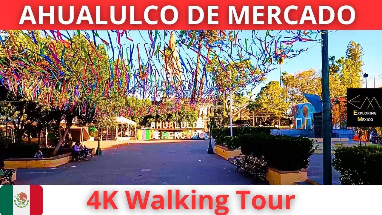 AHUALULCO DE MERCADO Sábado al Atardecer 4K Walking Tour | Jalisco 🇲🇽