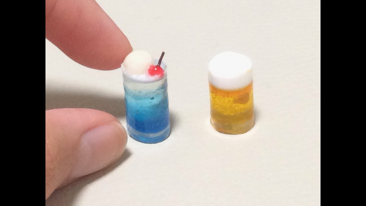 UVレジン ビール&クリームソーダの作り方
