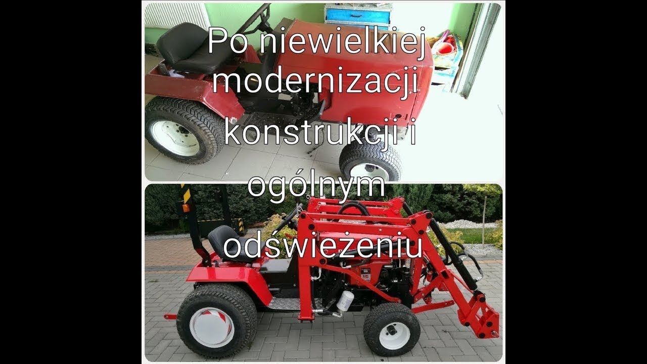 Traktor bolens tractor loader front garden homemade tur Ładowacz Czołowy mini kraktor ciągnik