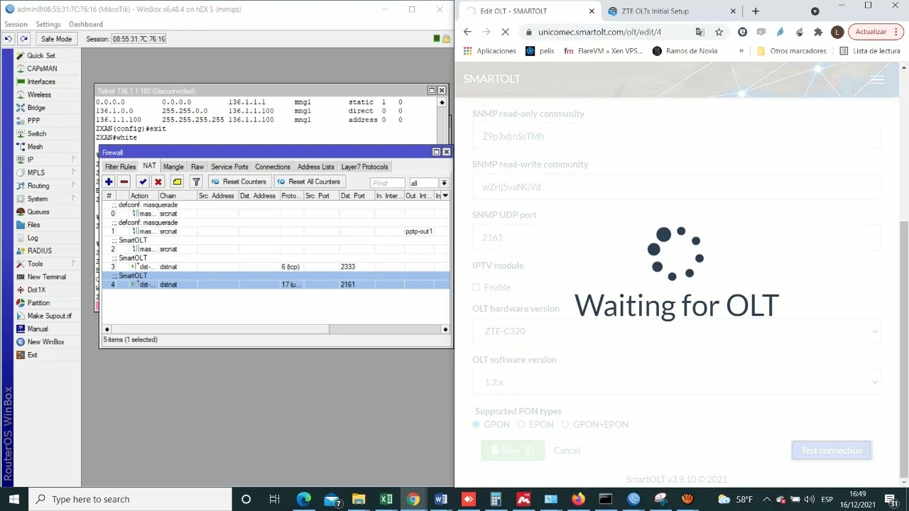 configuracion OLT ZTE  SMARTOLT PPPoE