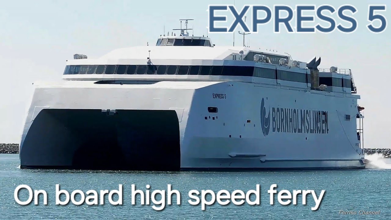 Na pokładzie katamarana EXPRESS 5 Bornholmslinjen, rejs Ystad - Rønne | Ferries Channel