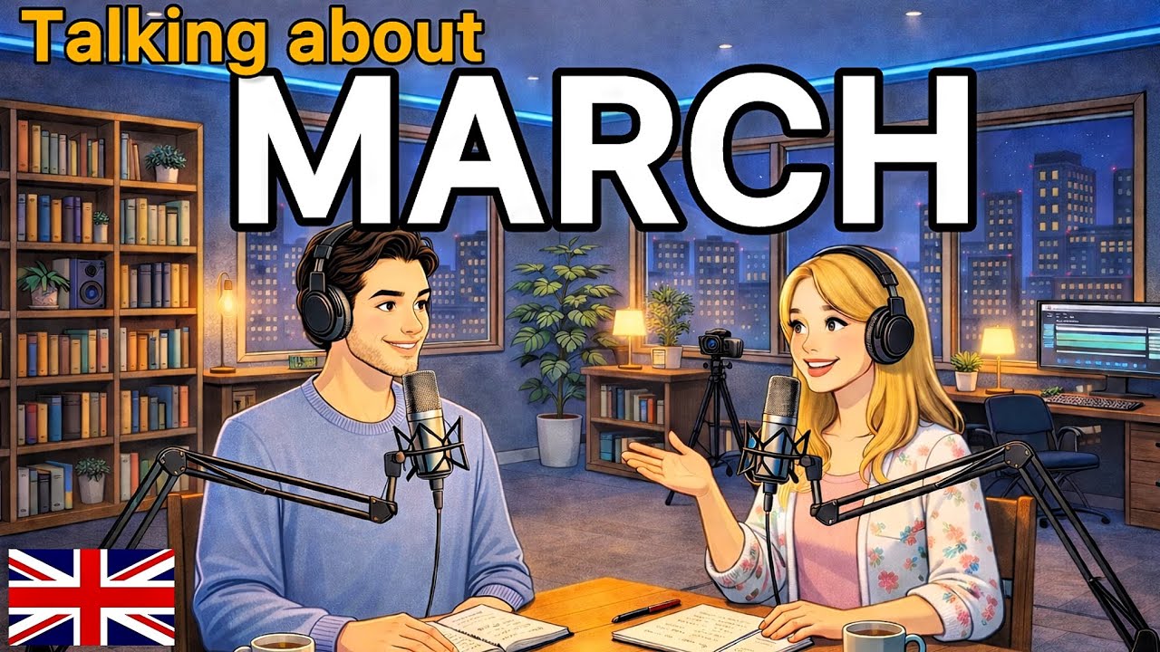 How To Talk About March in English | English conversation practice 