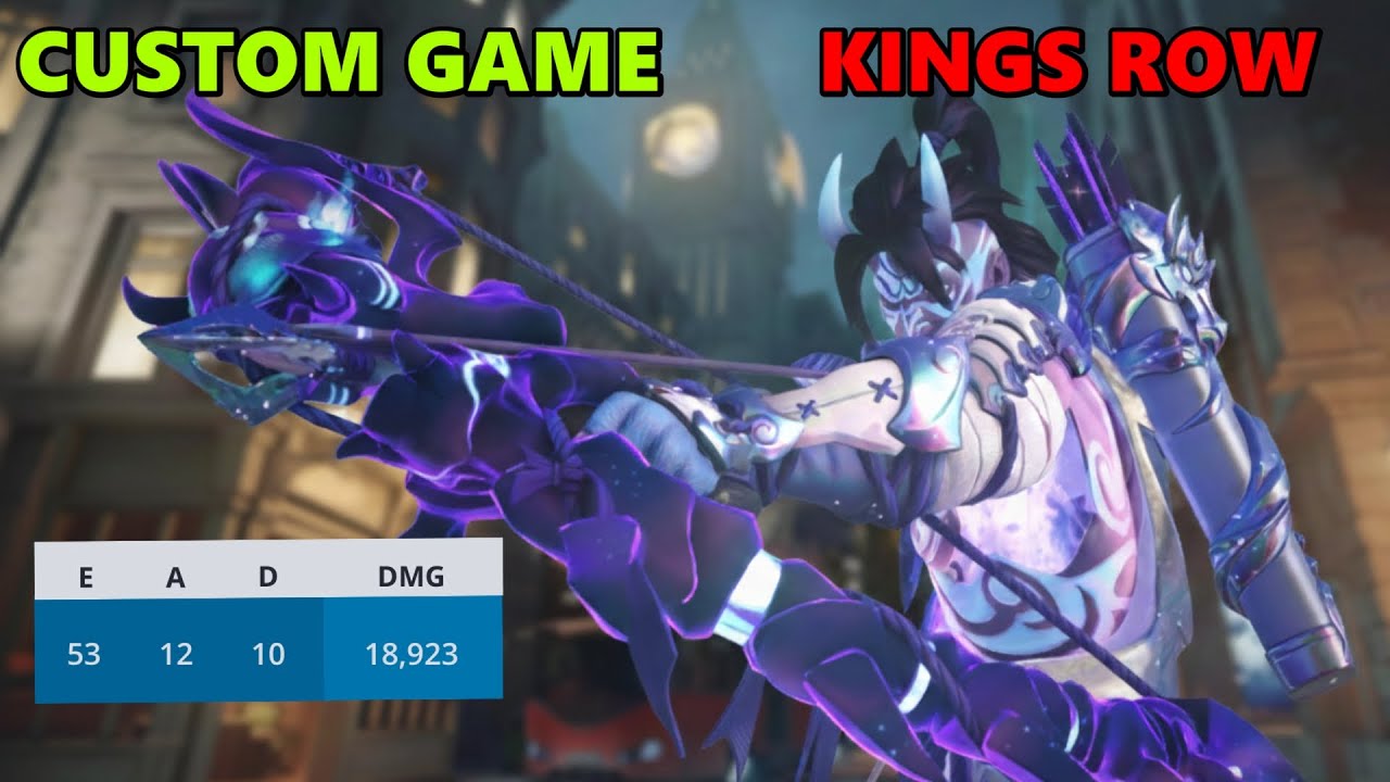53 Eliminations with Hanzo | King’s Row Custom Game
