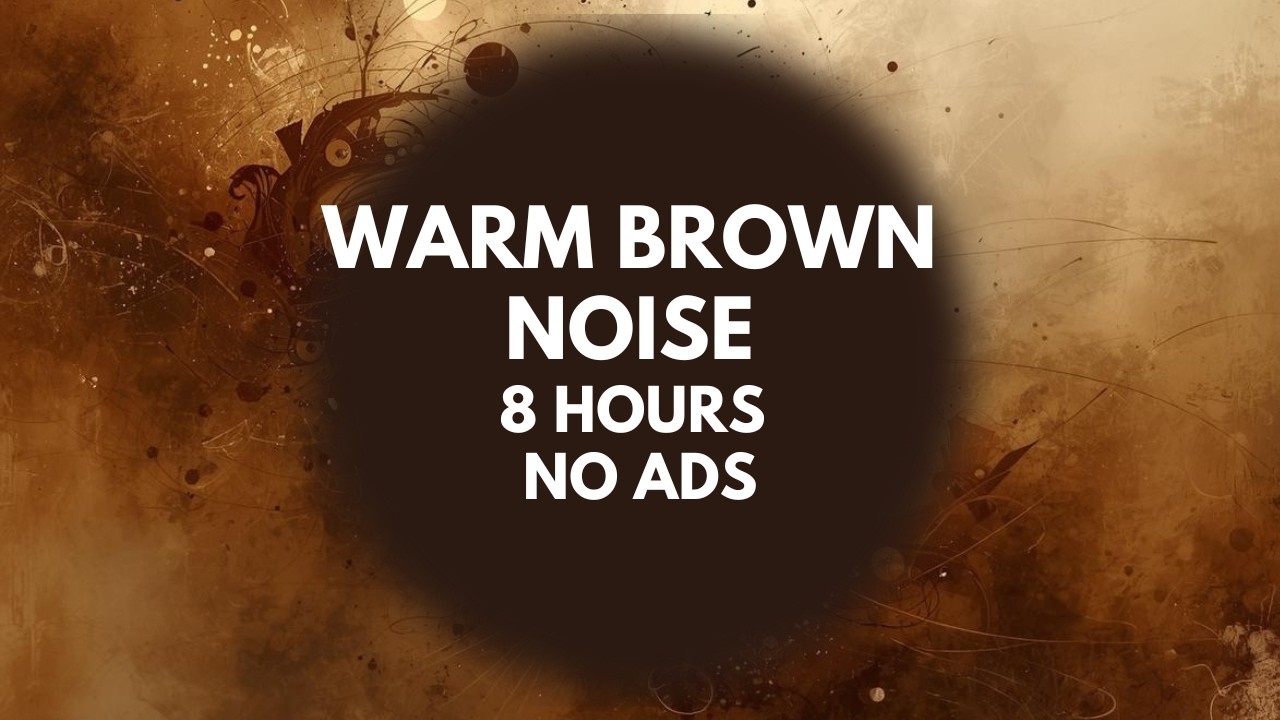 Warm Brown Noise 8 Hours – Deep Sleep Black Screen (No Ads, No Interruptions)