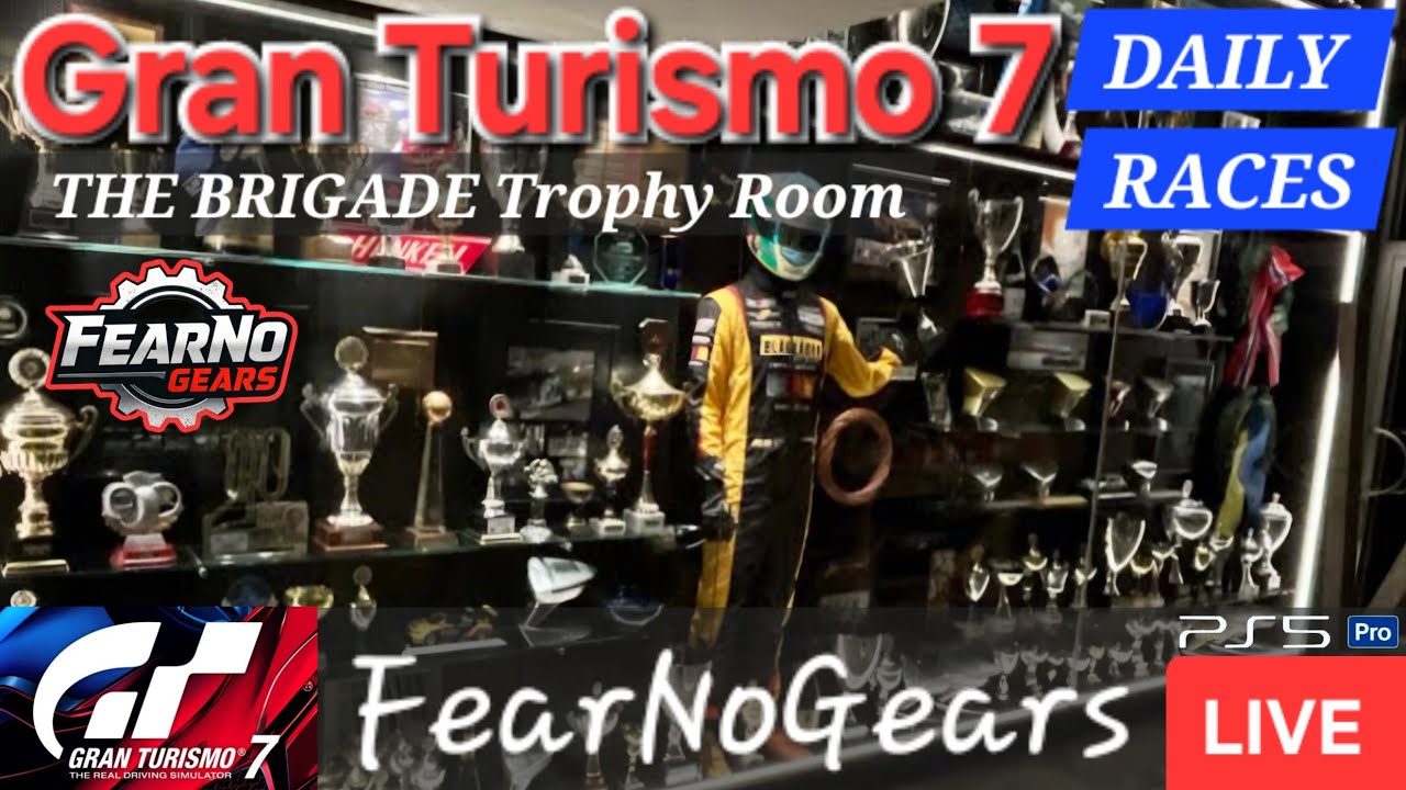 🟢LIVE🔴 Gran Turismo 7 - DAILY RACE JUNKIES w/Trophies!! 
Race, Laugh & Chat w/The Brigade!!