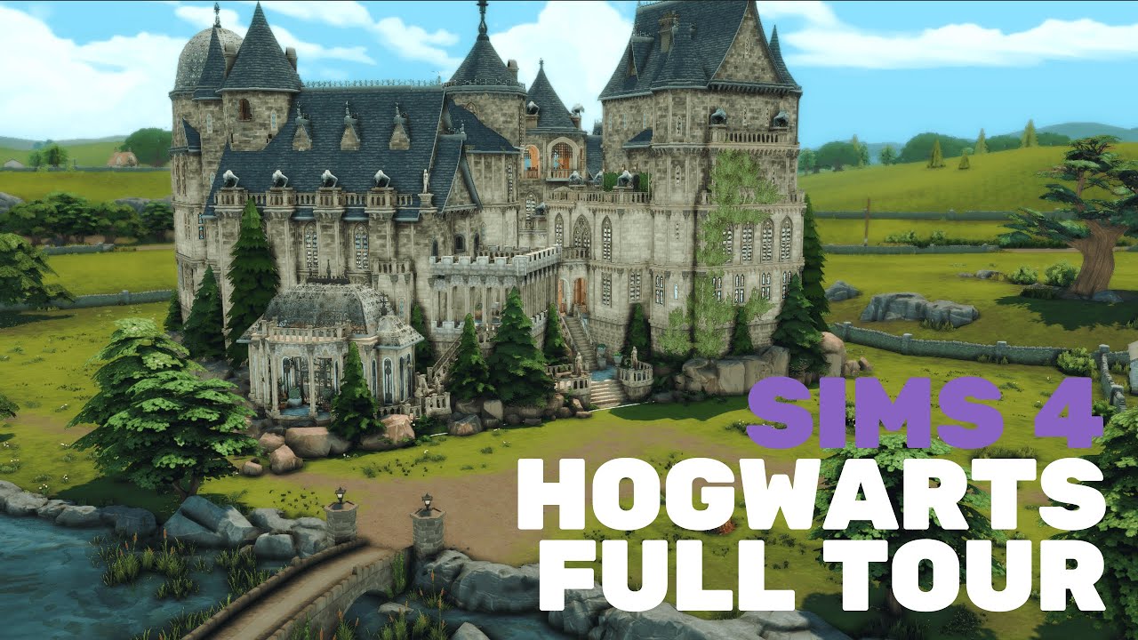 Hogwarts FULL TOUR (NO CC) - Sims 4 Harry Potter Save