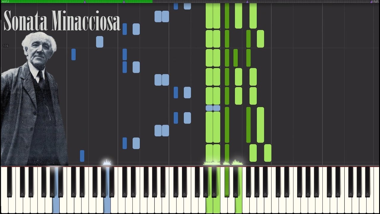Nikolai Medtner: Sonata Minacciosa, Op. 53 No. 2 - Synthesia Tutorial