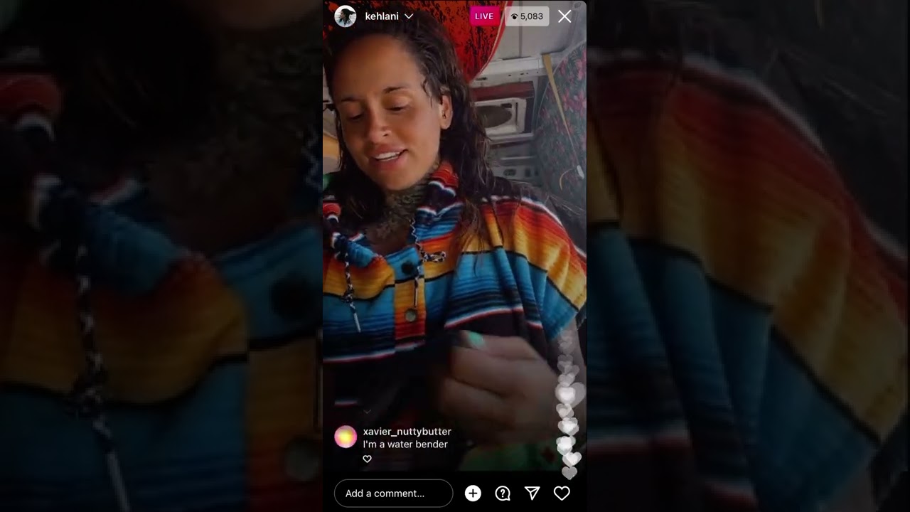 KEHLANI goes surfing on Instagram Live April 26, 2022