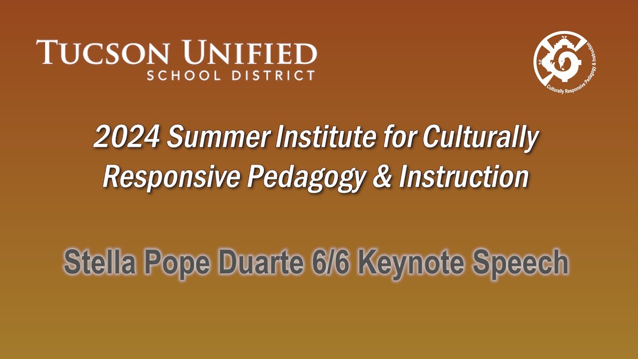 2024 SICRE Keynote - Stella Pope Duarte