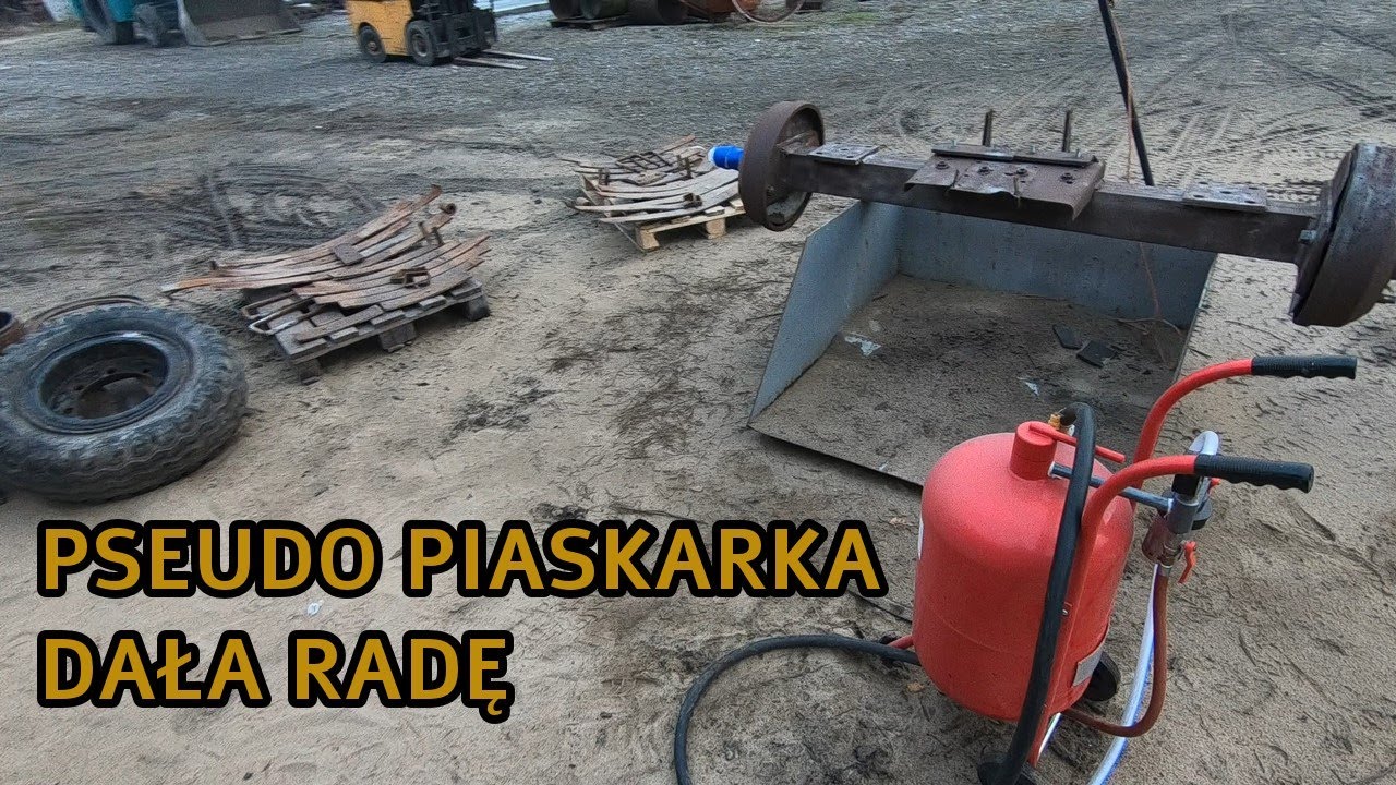 Ostatnie elementy wypiaskowane, wydajność pseudo piaskarki🤣 S3E103