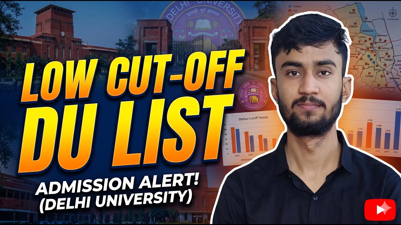 DU Low Cutoff Colleges List 2026 😱 | CUET 2026 Low Score Admission in Delhi University | CUET Mentor