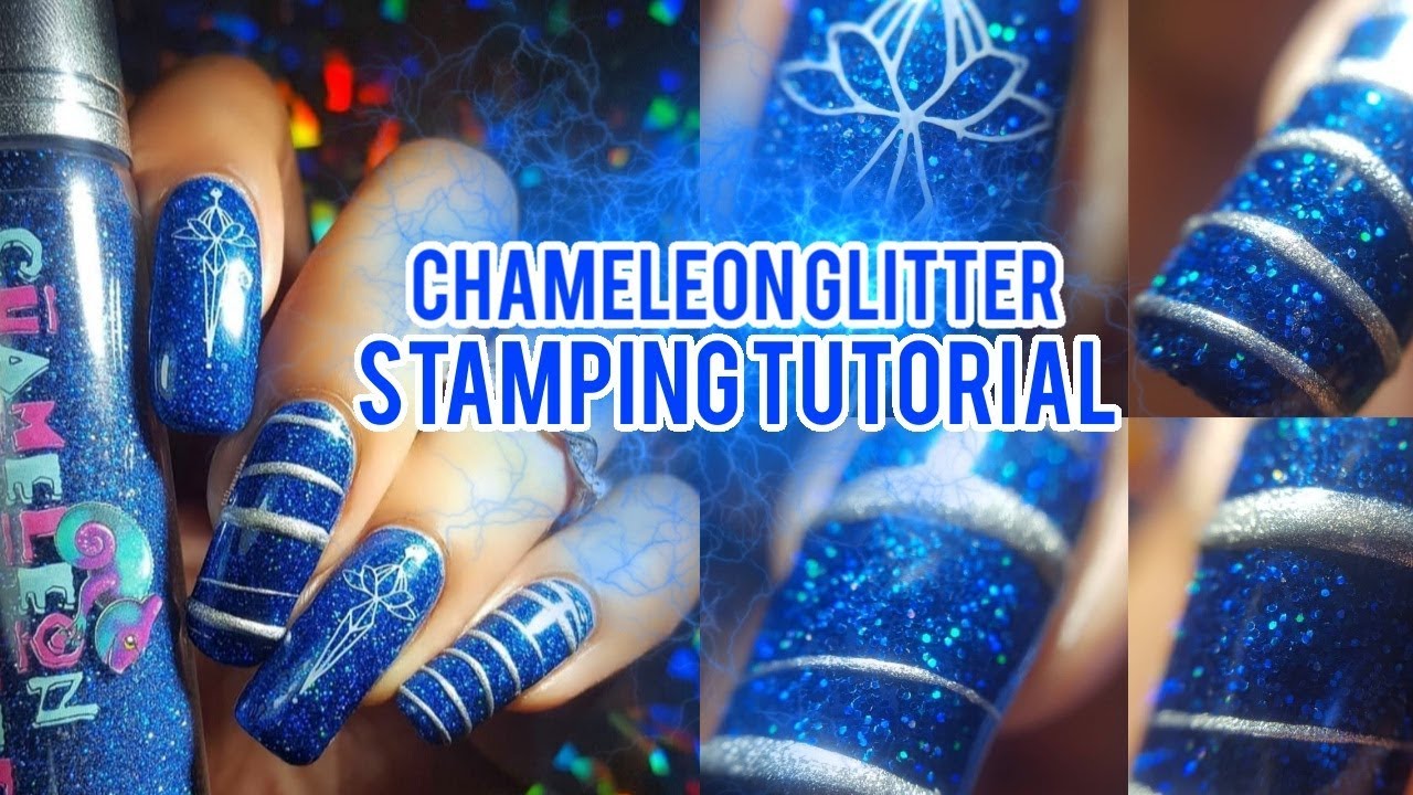 Chameleon Glitter Stamping Tutorial