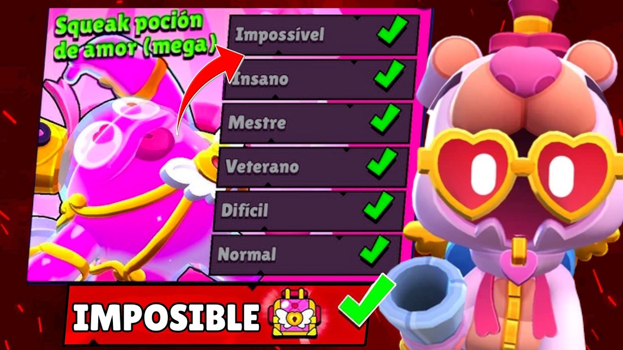 ¡DERROTO al MEGA SQUEAK GIGANTE! 🔥 Boss de San Valentín Brawl Stars