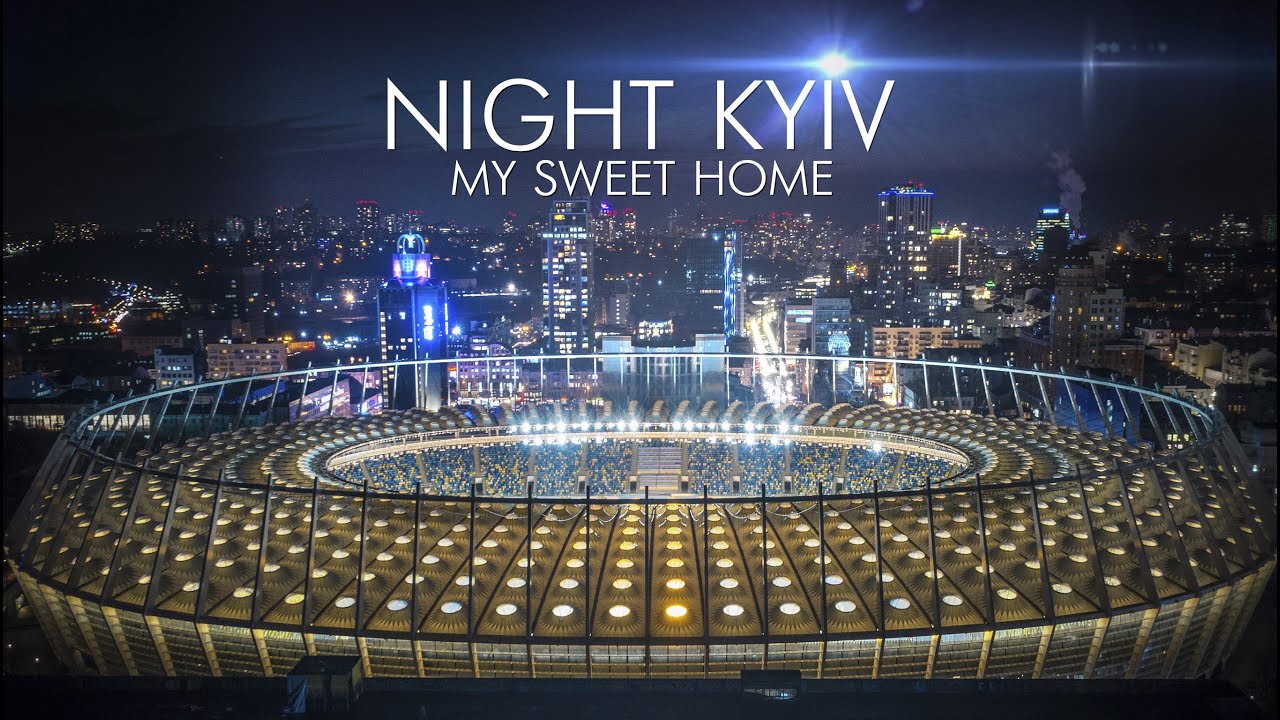 Нічний Київ. Рідний дім. Відео з дрона. #kyiv #ukraine #dji #drone #night