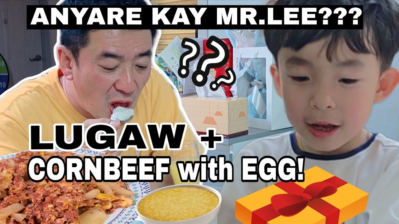 LUGAW + CORNEDBEEF with EGG for my KOREAN HUSBAND! | ANONG NANGYARI SA ASAWA KO! 