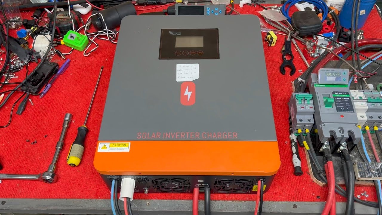 110903 Powmr 6.2kW จิ้งจกเข้า 3 ตัว ภาคอินเวอร์เตอร์ช๊อต ของคุณอุดมศักดิ์ จ.แพร่