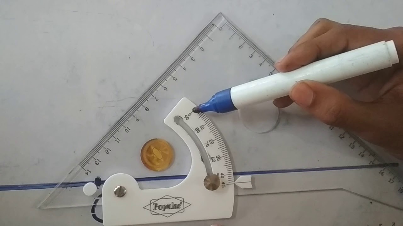 USE OF ADJUSTABLE SET SQUARE IN ENGINEERING DRAWING BY SUBHAMOY MODAK