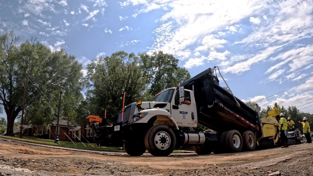 Paving Work on Heyward Street in Downtown Columbia
