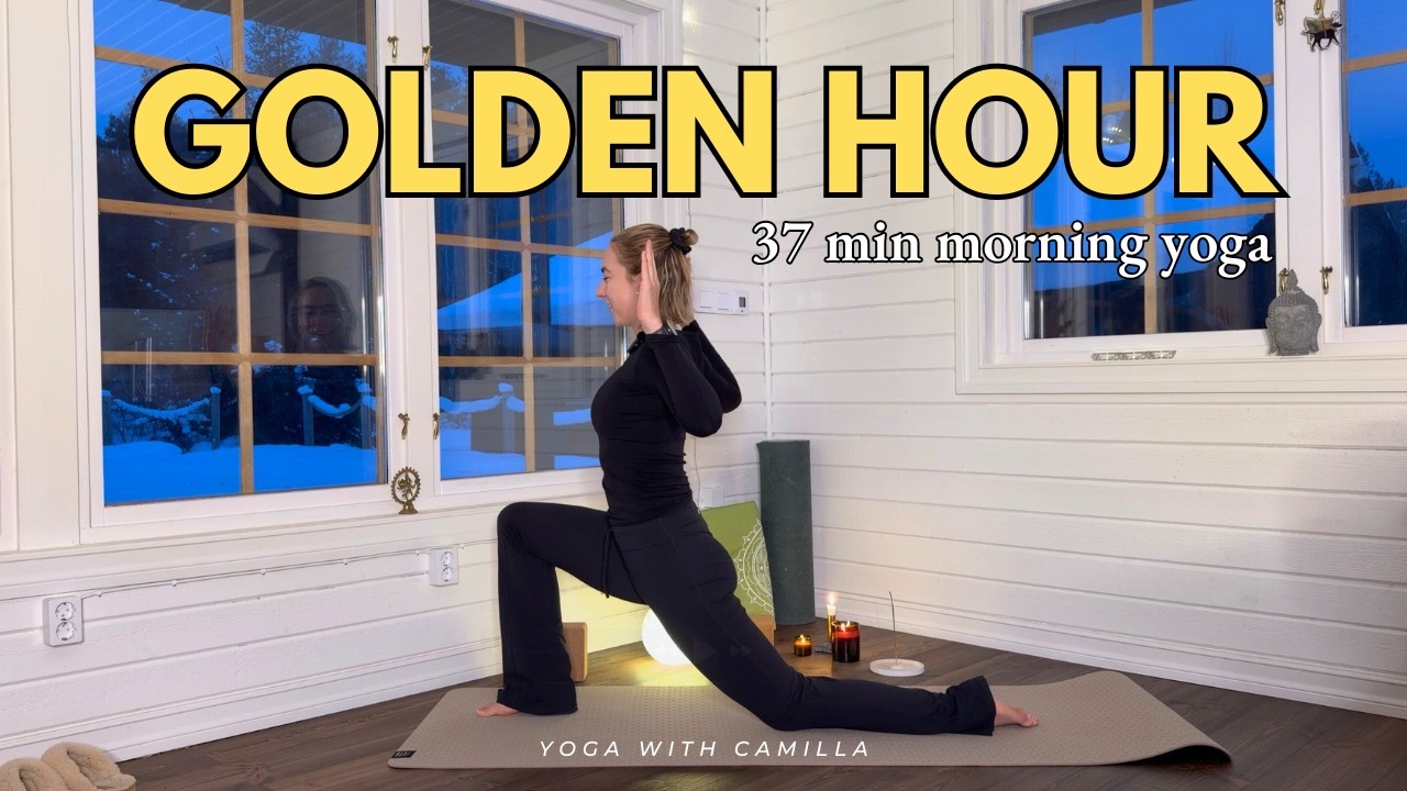 Golden Hour #34 - morning yoga for all levels (37 min) 🌄