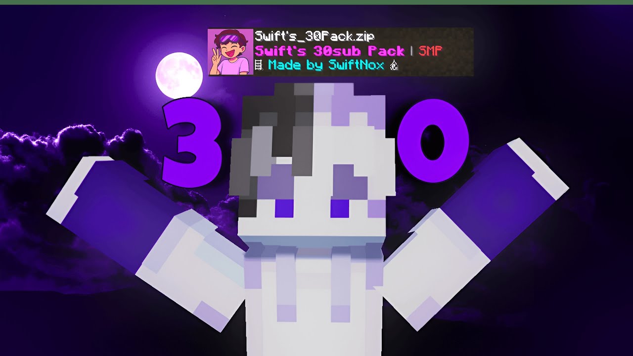 SwiftNox 30 Subscribers Texture Pack || Best Smp pack ||