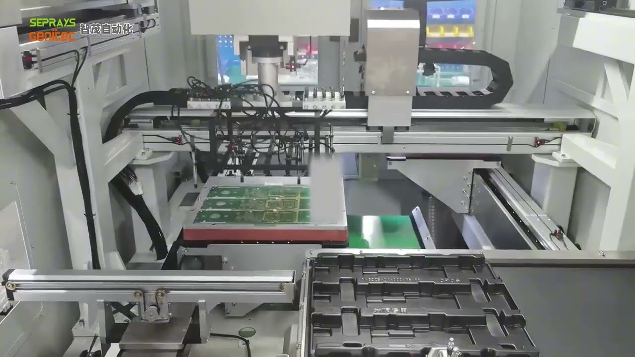 GAM336AT Inline fully-automatic PCB Depaneling Machine with Palletizer