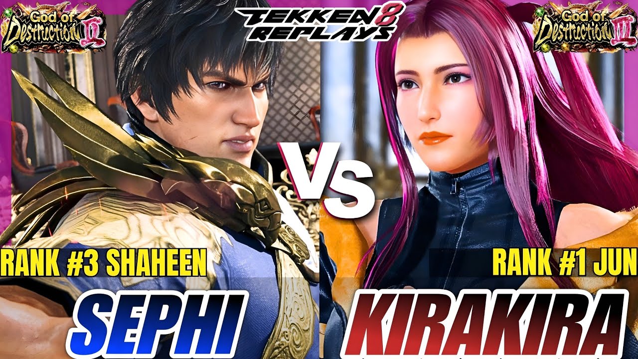 Tekken 8 - Sephiblack (Shaheen) vs Kirakira (Jun) - High Level Ranked Match Replay