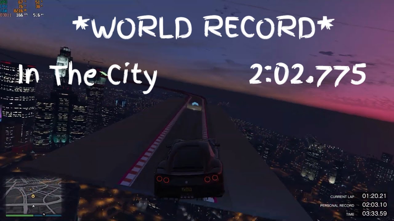 *WORLD RECORD* - GTA Online - In The City - 2:02.775 (High FPS)