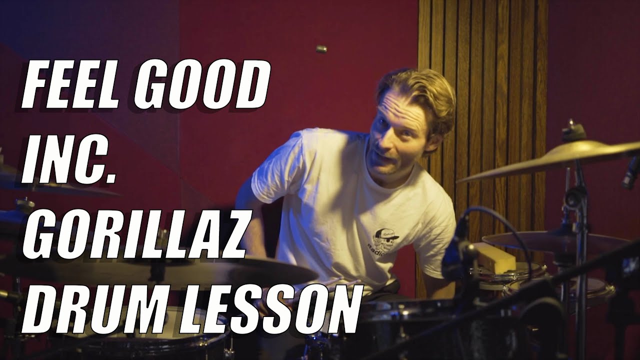 «Feel Good Inc.» — Gorillaz — Урок игры на барабанах