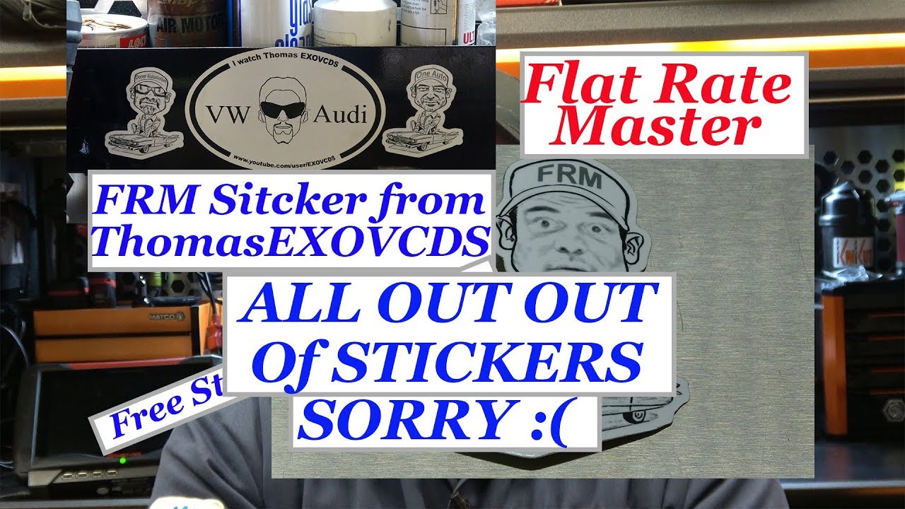 FRM Sitcker from ThomasEXOVCDS CLOSED OUT OF STICKERS :(