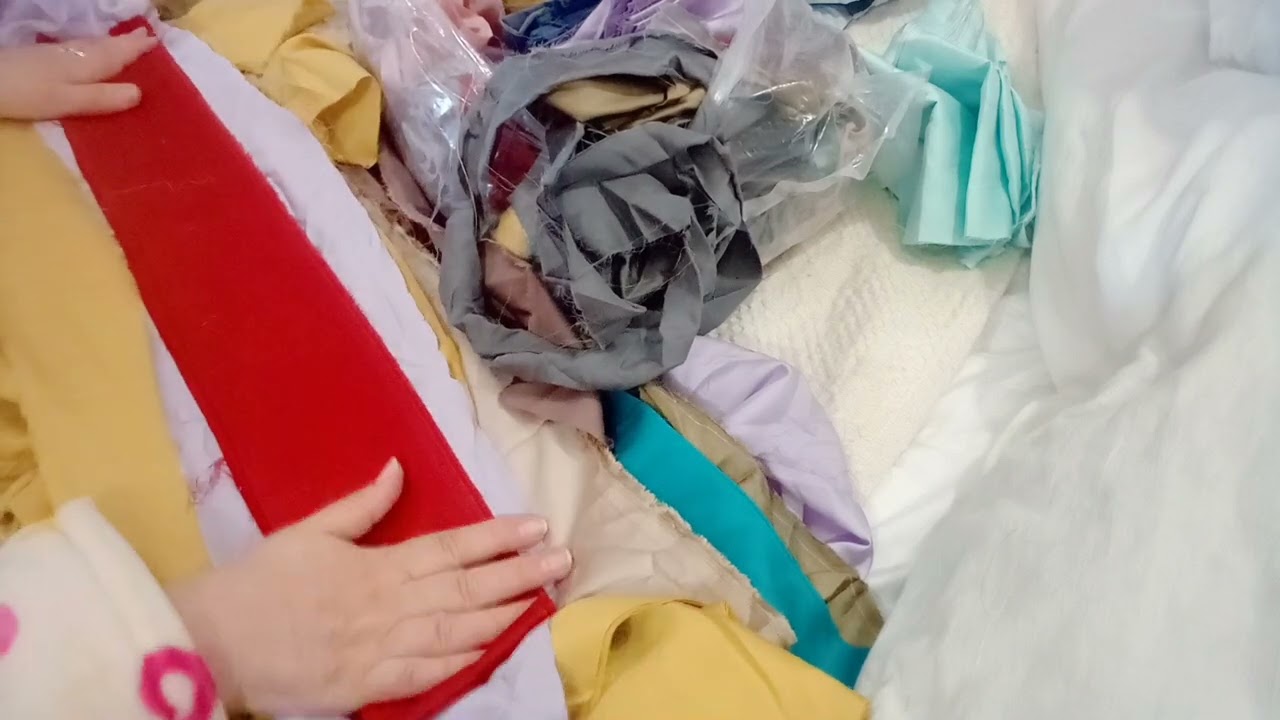 Лоскут на вес. Распаковка с Озона.