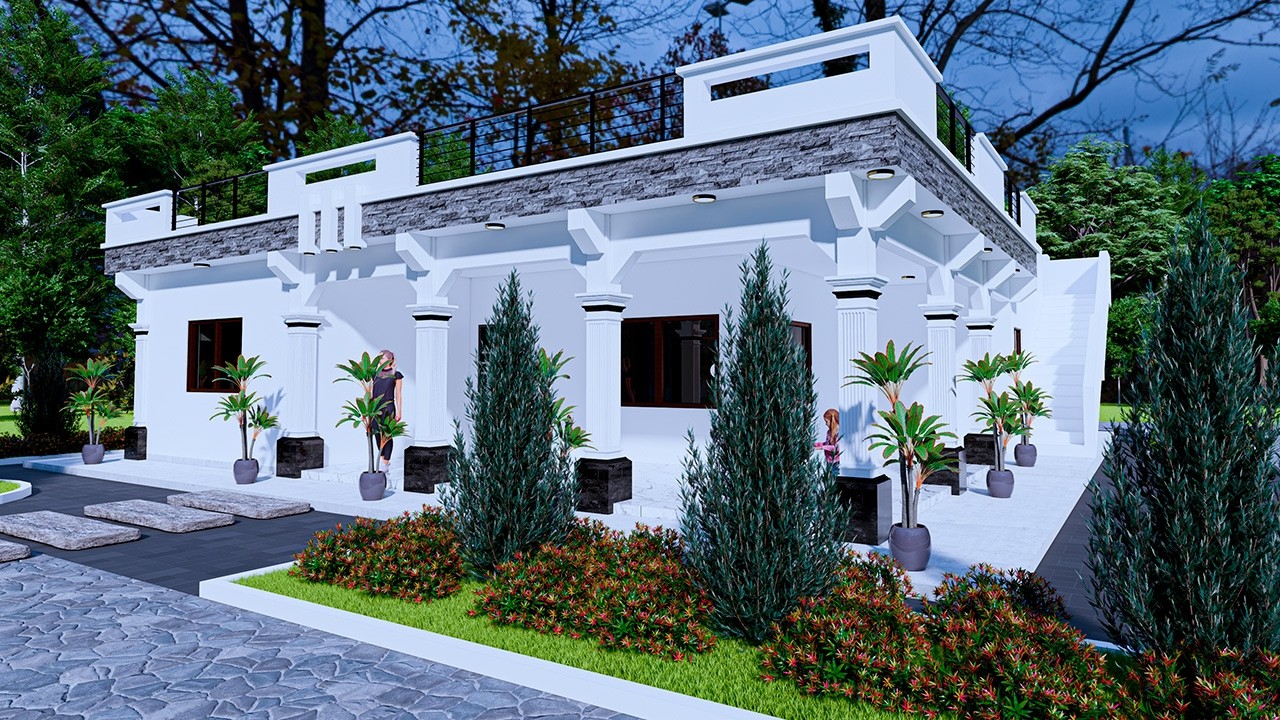 ⚪✅🌵Diseño de Casa 12 x 14 Metros | Como construir una casa estilo guatemalteco?/ Recorrido Virtual