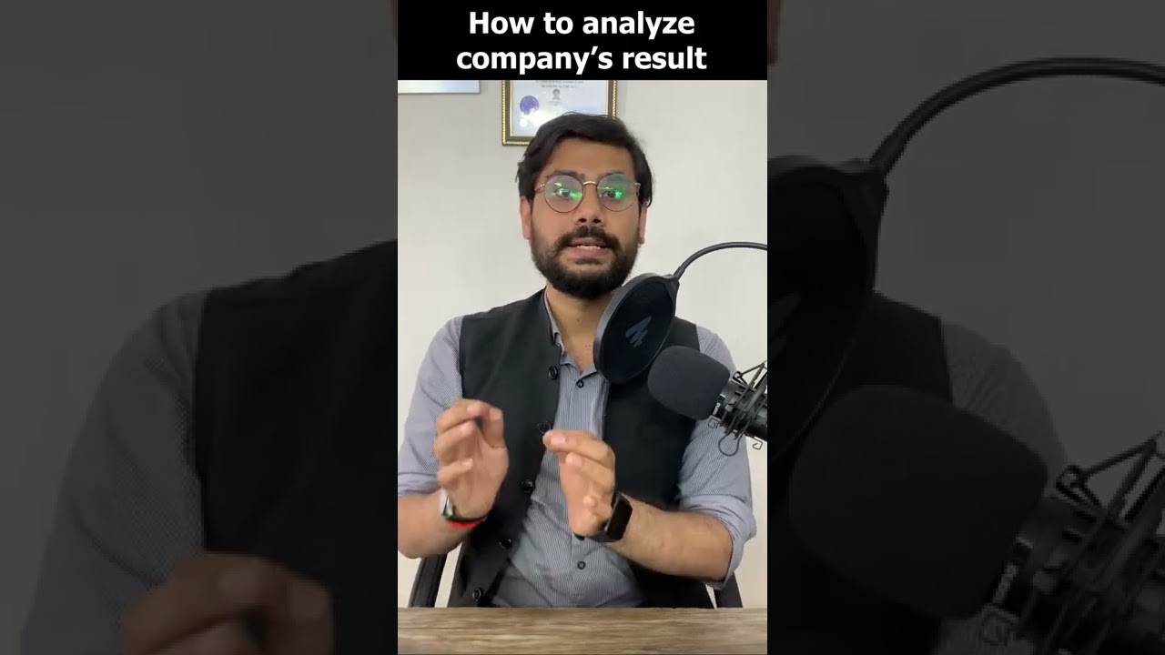 How to analyse Quarterly Results of a company? | #rishimoney #shorts #stockmarket