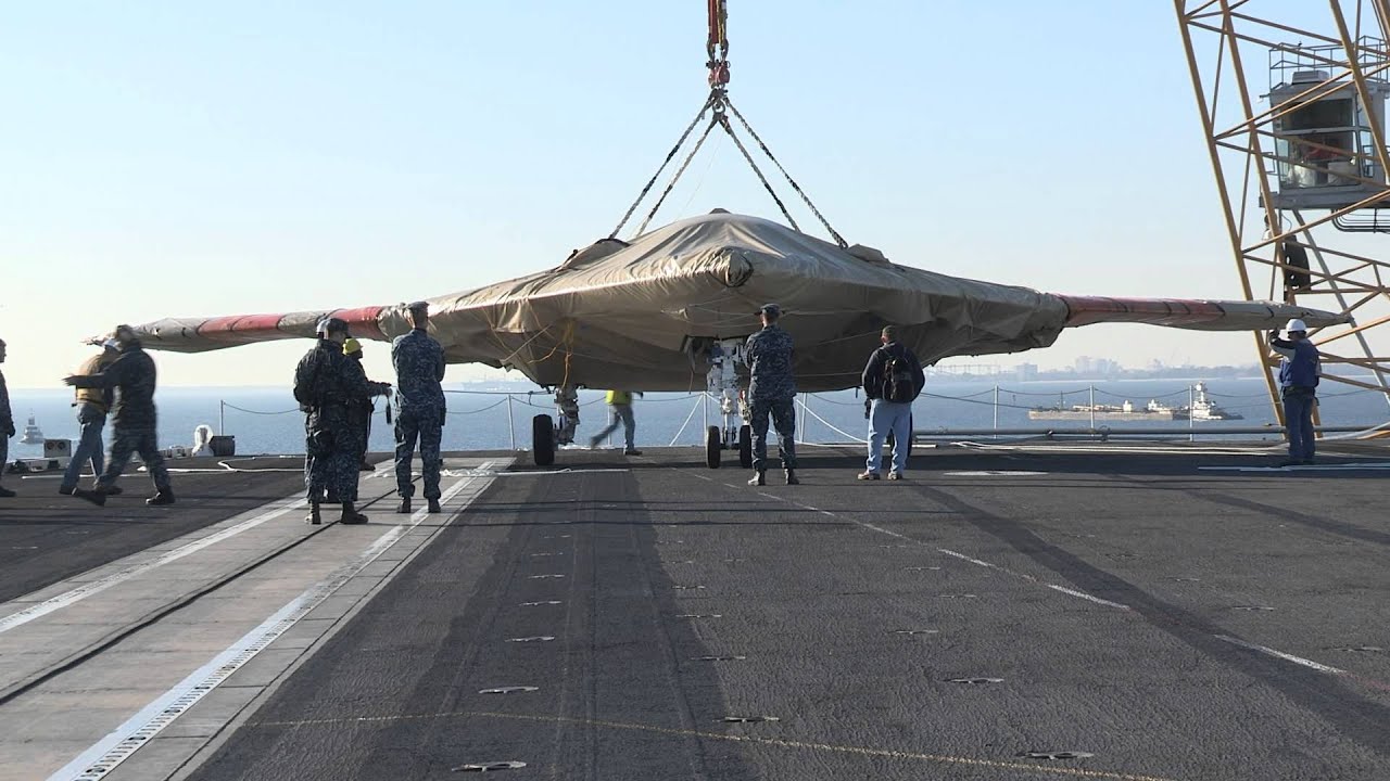 X-47B Unmanned Combat Air System (UCAS) Hits the Flight Deck