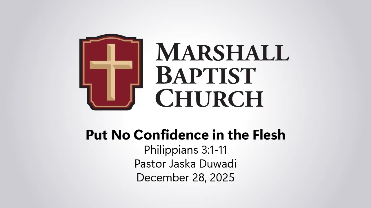 Put No Confidence in the Flesh - Philippians 3:1-11